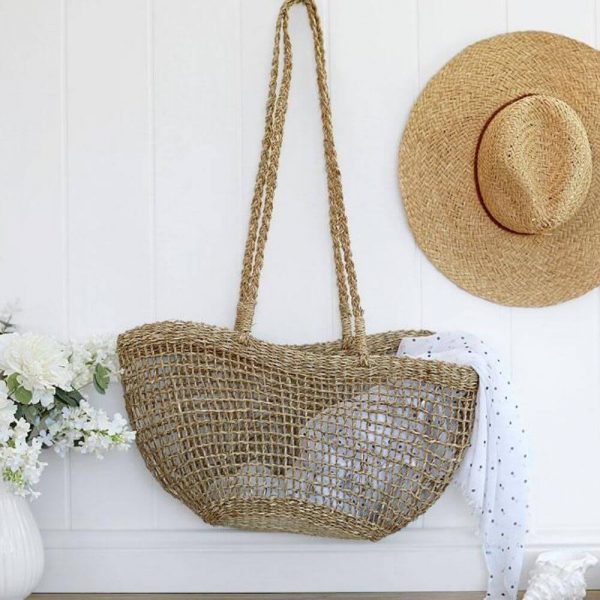 Seagrass Bag with Long handle