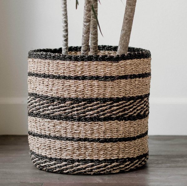 100% eco- friendly seagrass Bohemian Woven Planter Basket
