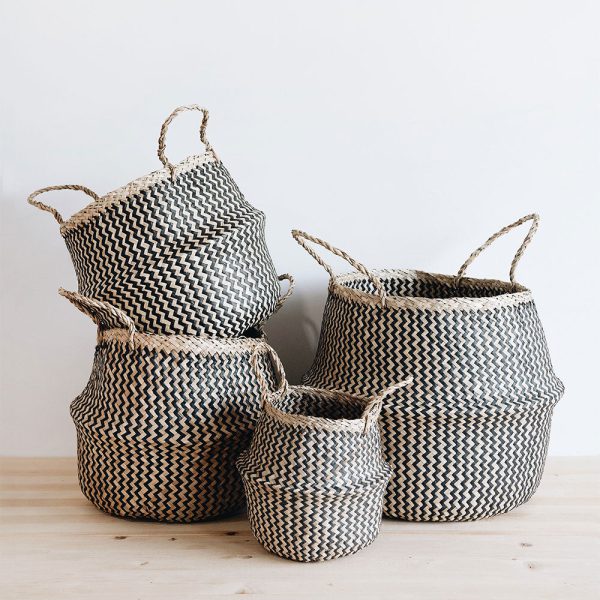 seagrass belly basket wholesale black seagrass basket