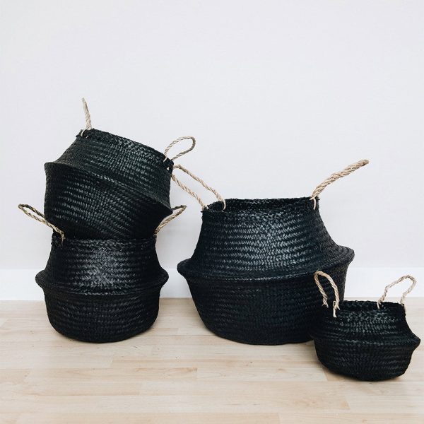 black foldable belly basket wholesale