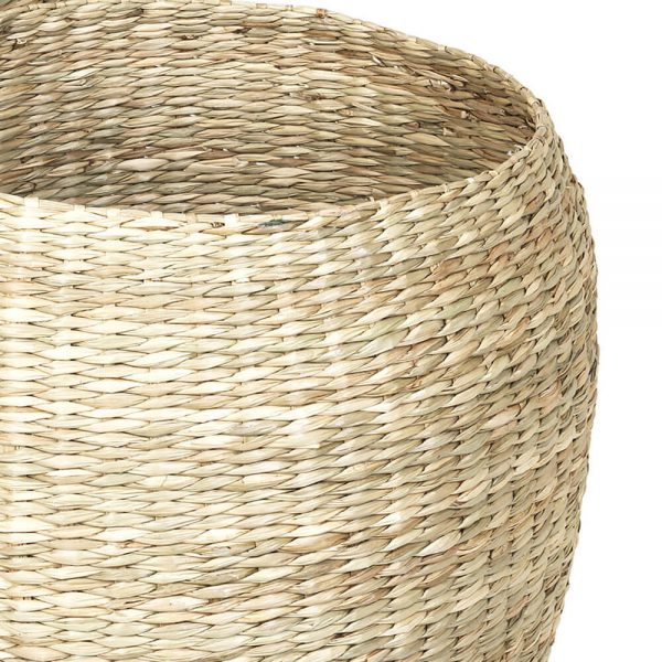 Vietnamese beige natural color seagrass basket