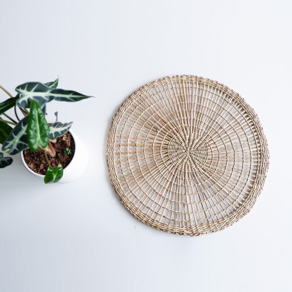 seagrass placemat round woven