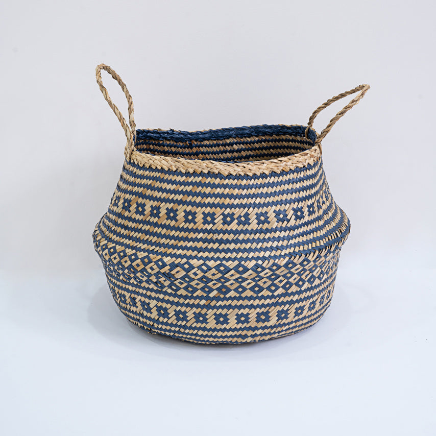 Vietnamese wholesale baskets with handles seagrass plant basket