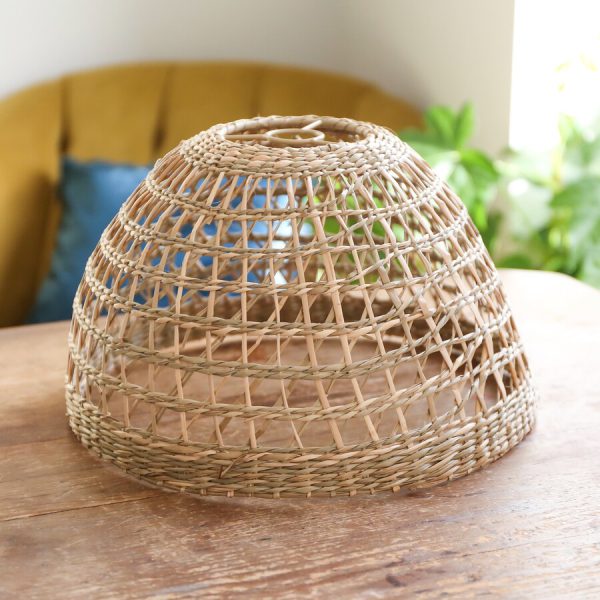 seagrass lampshade small open weave