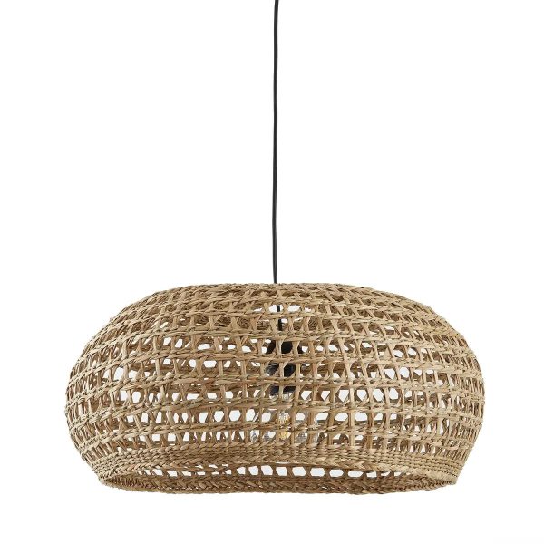 Perfect for adding a warm, natural feel to your home, the handwoven seagrass lampshade features a gorgeous contemporary design.
