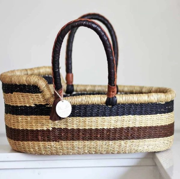 Seagrass Handwoven Bassinet, not only creates a cozy space for your baby to sleep in, but also is easy to carry anywhere.
