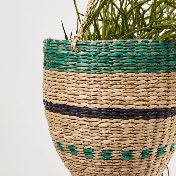 Wholesale Colorful Handwoven Seagrass Planter