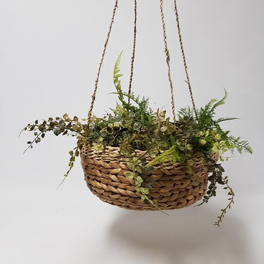 This Hangable Water Hyacinth Basket will make a lovely addition to your house and be used as a plant pot or basket for your office.