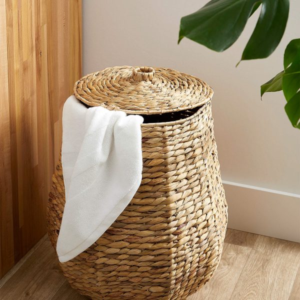 A wholesale Large Lidded Storage Basket is perfect for storing dirty laundry, toys, or anything else that you might want to disguise elegantly.