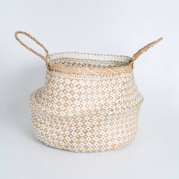 Large Seagrass Belly Baskets Wholesale | Handwoven Baskets Supplier | Vietnamese Basket Planter | Bulk Boho Basket | Large Basket Manufacturer| Storage Basket Exporter