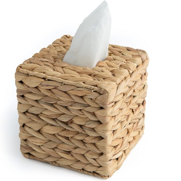 tissue box cover water hyacinth storage basket