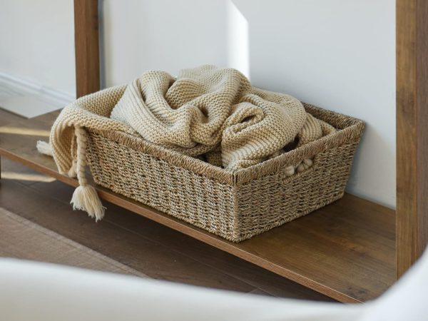 wholesale storage basket home decor seagrass basket wicker storage basket